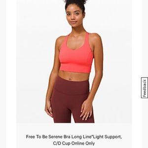 Lululemon Free to be Serene bra